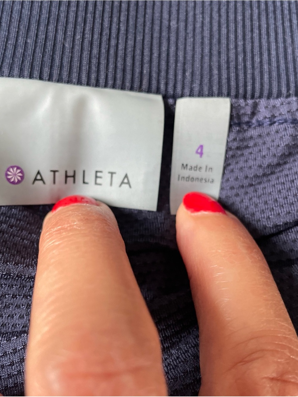 ATHLETA sz 4 Blue White Batik Midtown Skort Skirt Short Athletic Tennis Golf - Picture 4 of 12